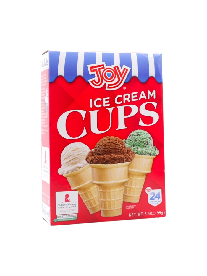 30826 - Joy Ice Cream Cups - 24ct. (Case Of 72) - Box:  - Loc: 