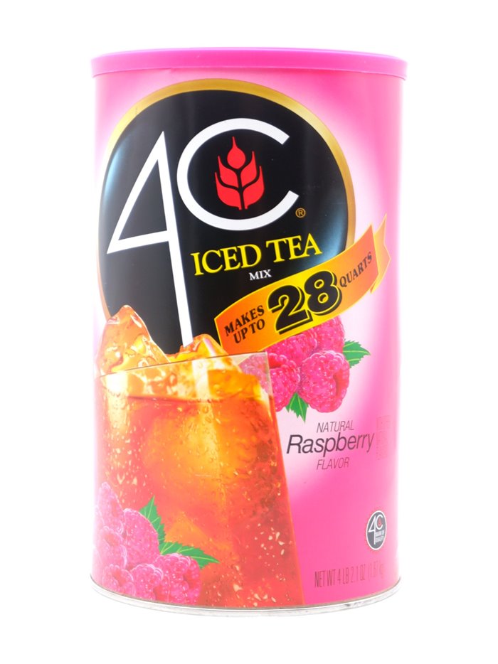 30828 - 4C Iced Tea Mix Powder Raspberry, Natural Flavor - 6/28Qt. - Box:  - Loc: H1
