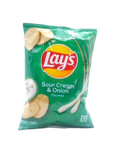 30875 - Lays Sour Cream & Onion Chips - 1.5 oz. (Case Of 64) - Box:  - Loc: P3