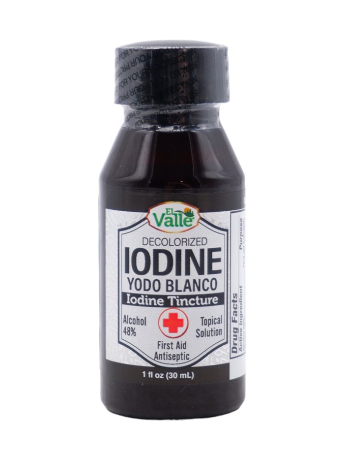 30921 - EL Valle Decolorized Iodine (Yodo Blanco) - 1 fl. oz. - Box:  - Loc: L3