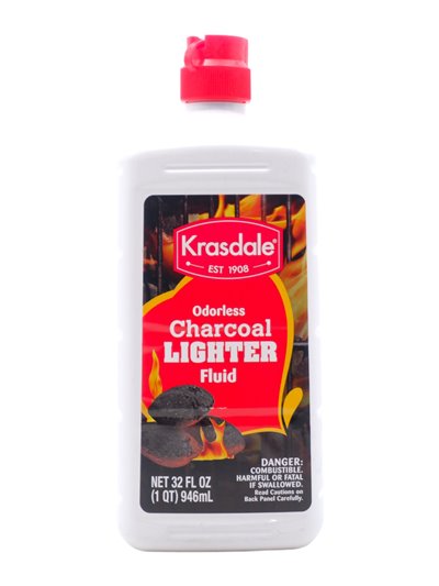 30930 - Krasdale. Charcoal Lighter Fluid (Odorless) - 32 fl. oz. (Case OF 12) - Box:  - Loc: A1