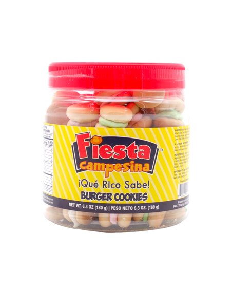 30954 - Fiesta Campesina Burger Cookies - 6.3 oz. (Pack Of 24) - Box:  - Loc: D0