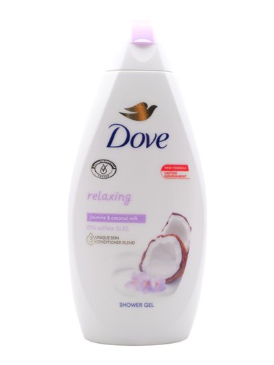 30983 - Dove Body Wash, Relaxing, Jasmine & Coconut Milk - 450ml. (Case of 12) - Box:  - Loc: I3