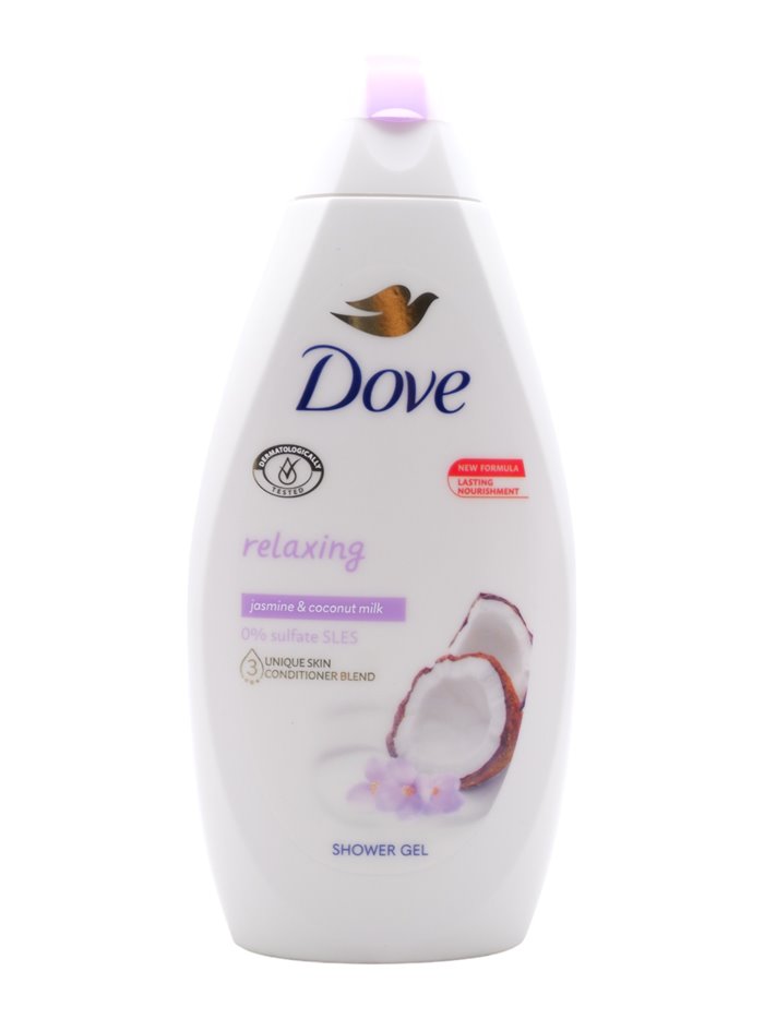30983 - Dove Body Wash, Relaxing, Jasmine & Coconut Milk - 450ml. (Case of 12) - Box:  - Loc: I3