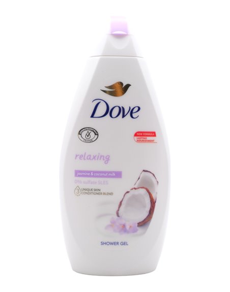 30983 - Dove Body Wash, Relaxing, Jasmine & Coconut Milk - 450ml. (Case of 12) - Box:  - Loc: I3