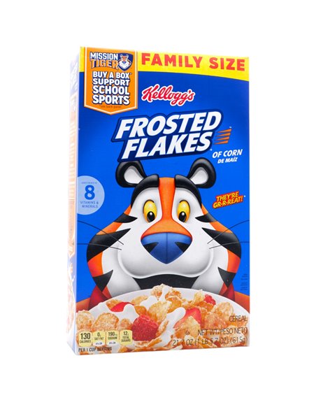30992 - Kellogg's Freosted Flakes - 21.7 oz. (Case of 12). 10018 - Box:  - Loc: E1