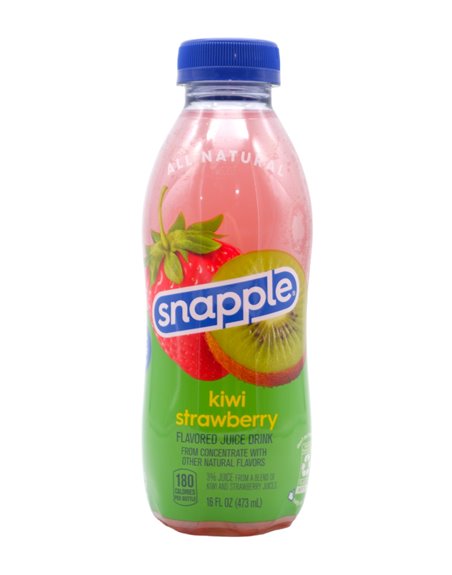 31015 - Snapple Kiwi Straberery Juice Drink - 16 fl. oz. (24 Pack) - Box:  - Loc: E11