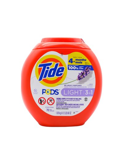 31020 - Tide Pods Detergent, Lavender - 76ct. (Case of 3) - Box:  - Loc: C6
