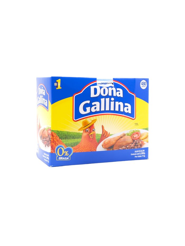 31033 - Doña Gallina, 5280g - 480 Tablets. (Case Of 3) - Box:  - Loc: N4
