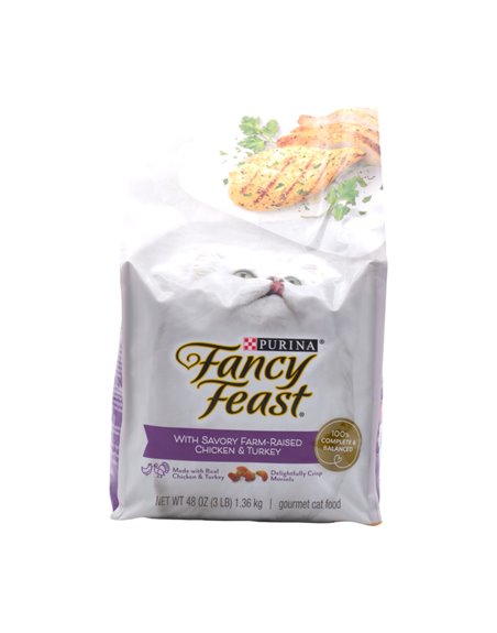 31149 - Fancy Feast Dry Chicken & Turkey 4/3Lb. (Case Of 4) - Box:  - Loc: 