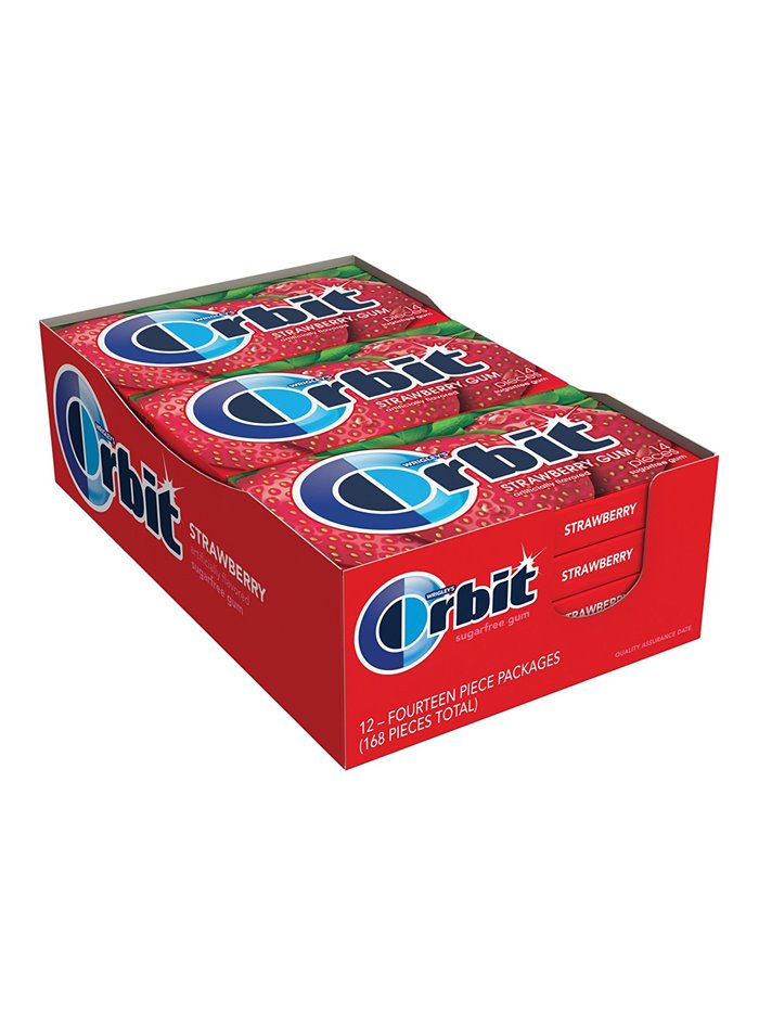 5851 - Orbit Gum Strawberry - 12/14 Pcs - Box:  - Loc: N2