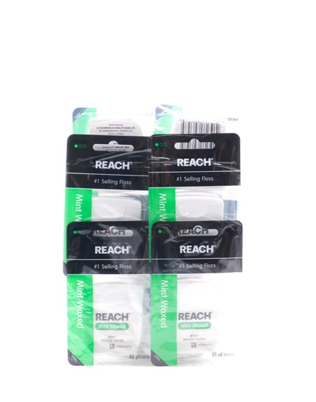 31163 - Reach Waxed Mint Dental Floss - (Pack of 6) - Box:  - Loc: K7