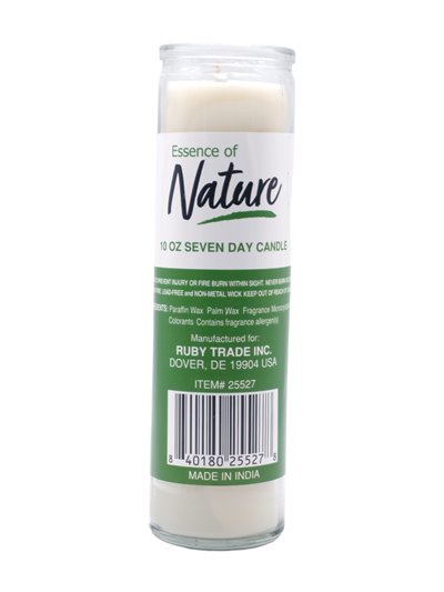 31190 - Essence of Nature 7 Day Candle, White - (Case of 12) - Box:  - Loc: A9