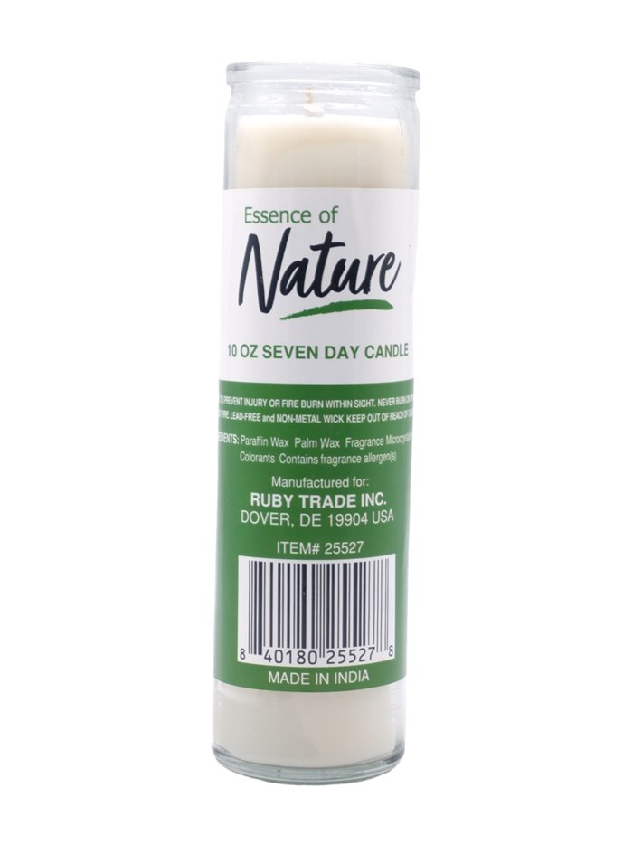 31190 - Essence of Nature 7 Day Candle, White - (Case of 12) - Box:  - Loc: A9