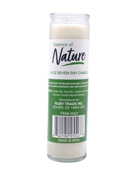 31190 - Essence of Nature 7 Day Candle, White - (Case of 12) - Box:  - Loc: A9