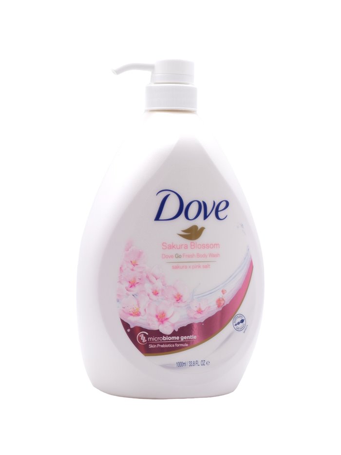 31192 - Dove Body Wash, Sakura Blossom & Pink w/ Pump - 33.8oz. (Case of 12) - Box:  - Loc: 