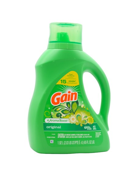 31198 - Gain Liquid Laundry Detergent, Original, 65fl.oz. (Case of 4) (55863) - Box:  - Loc: C2