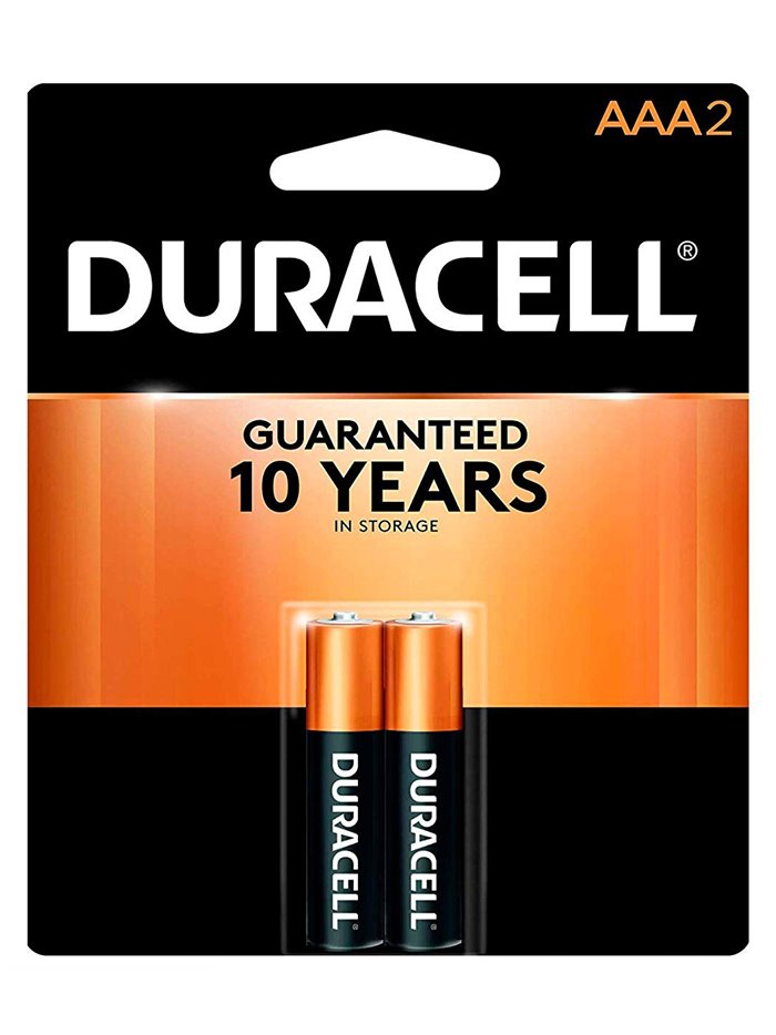 5923 - Duracell Batteries Coppertop, AAA-2 - 18 Pack/2ct - Box:  - Loc: J2