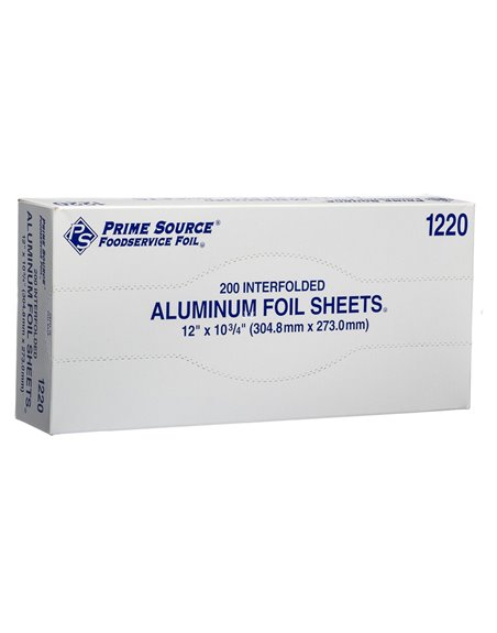 5995 - Aluminum Foil Sheets 12" x 10.75" - 200 Sheets - Box:  - Loc: Q4