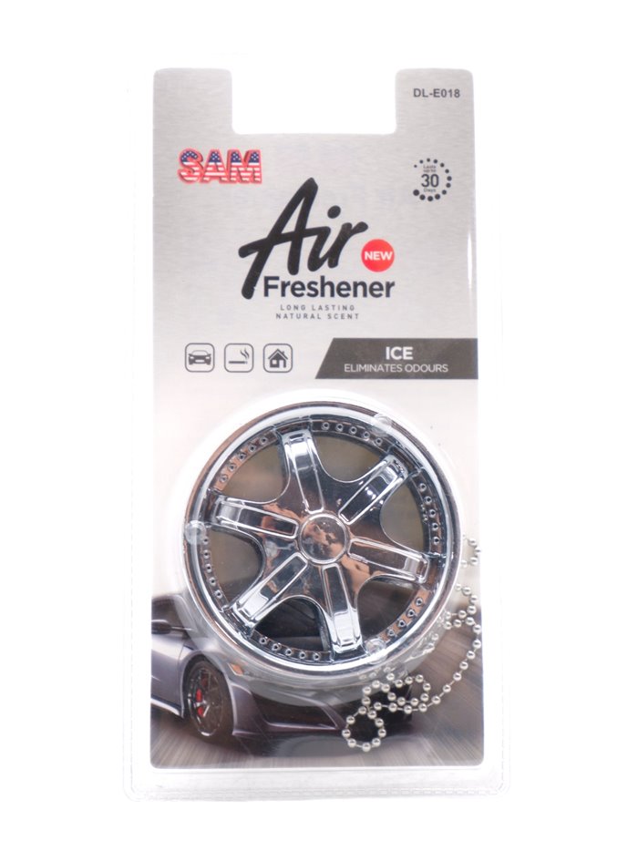 31264 - Sam Air Freshner. Ice. Car wheel - 24ct. DL-E018 - Box:  - Loc: A6