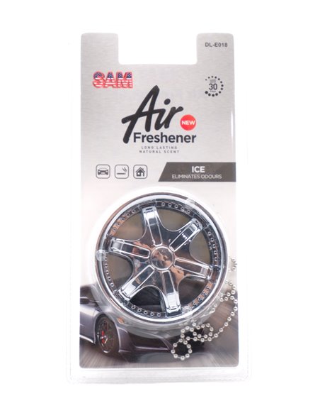 31264 - Sam Air Freshner. Ice. Car wheel - 24ct. DL-E018 - Box:  - Loc: A6