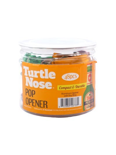 31281 - Turtle Nose Pop Opener. Jar Of 48Pcs. (Case Of 12 Jar) - Box:  - Loc: J8