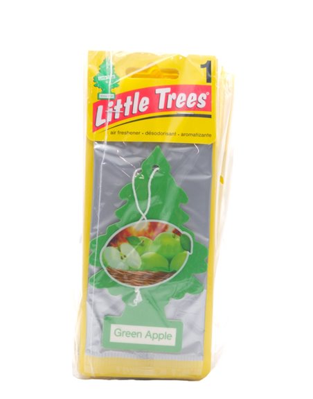 31283 - Car Freshner Little Trees Green Apple - 24 Pack. (Case Of 6) - Box:  - Loc: A6