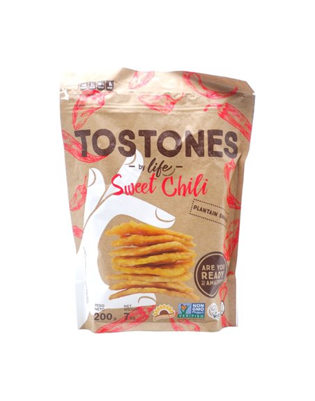 31307 - Tostones Chips By Life. Sweet Chili, - 12/7oz. (Case Of 12) - Box:  - Loc: L8