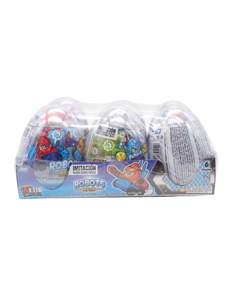 31310 - Mega Surprise Egg, Robot Race - 6ct/60g. Case Of 8 - Box:  - Loc: L12