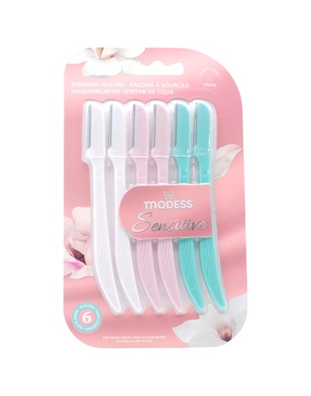 31324 - Modess Sensitive Razors - 6ct. (Case Of 48) - Box:  - Loc: J4