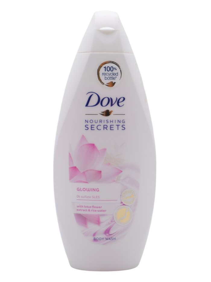 31372 - Dove Body Wash, Glowing (Lotus Flowers Extract//Rice Water - 225ml. (Case of 12) - Box:  - Loc: I3