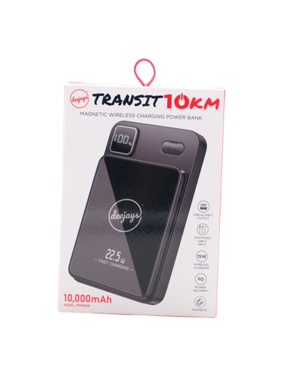 31384 - Transit 10 km Power Bank 10,000 mah - Box:  - Loc: 