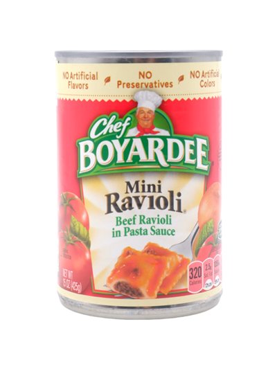 31437 - Chef Boyardee Mini Ravioli - 15 oz. (Pack of 24) - Box:  - Loc: H8