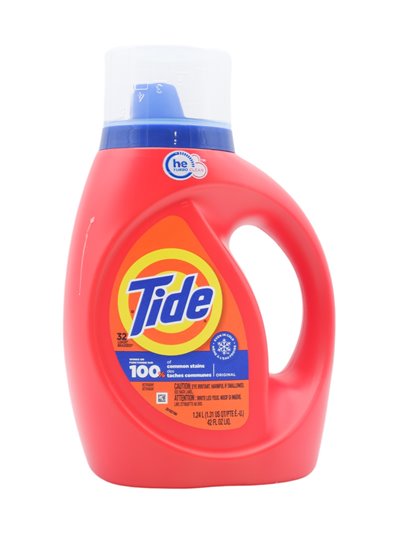 31442 - Tide Liquid Detergent, Original HE (Alta Eficiencia) - 42 fl. oz. (Case of 6)12118 - Box:  - Loc: C4