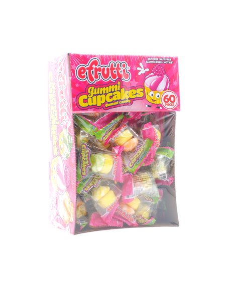 31461 - Efrutti Gummi Cup Cake (Fat, Nut, and Gluten Free) Not GE. - 60 Count - Box:  - Loc: L12