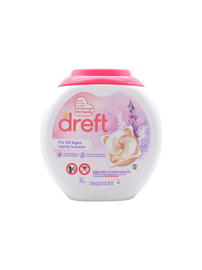 31500 - Dreft Lightly Scented Pods - 25ct. (Case of 4) - Box:  - Loc: C2