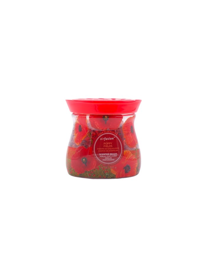 31538 - Crystal Beads.  Air Fusion Freshener, Poppy Fields - 14 oz. (Case of 12). 99865 - Box:  - Loc: I5