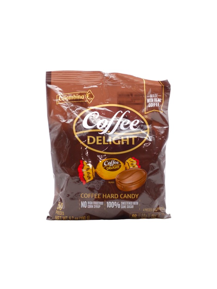 31547 - Colombina. Coffee Delight. Hard Candy. 6.7.oz - 50ct. (Case Of 36) - Box:  - Loc: M2