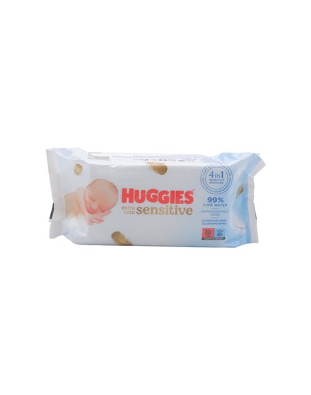 31609 - Huggies Baby Wipes, 4 In 1 Exta Sensitive. - 56ct. (Case of 8) - Box:  - Loc: L8