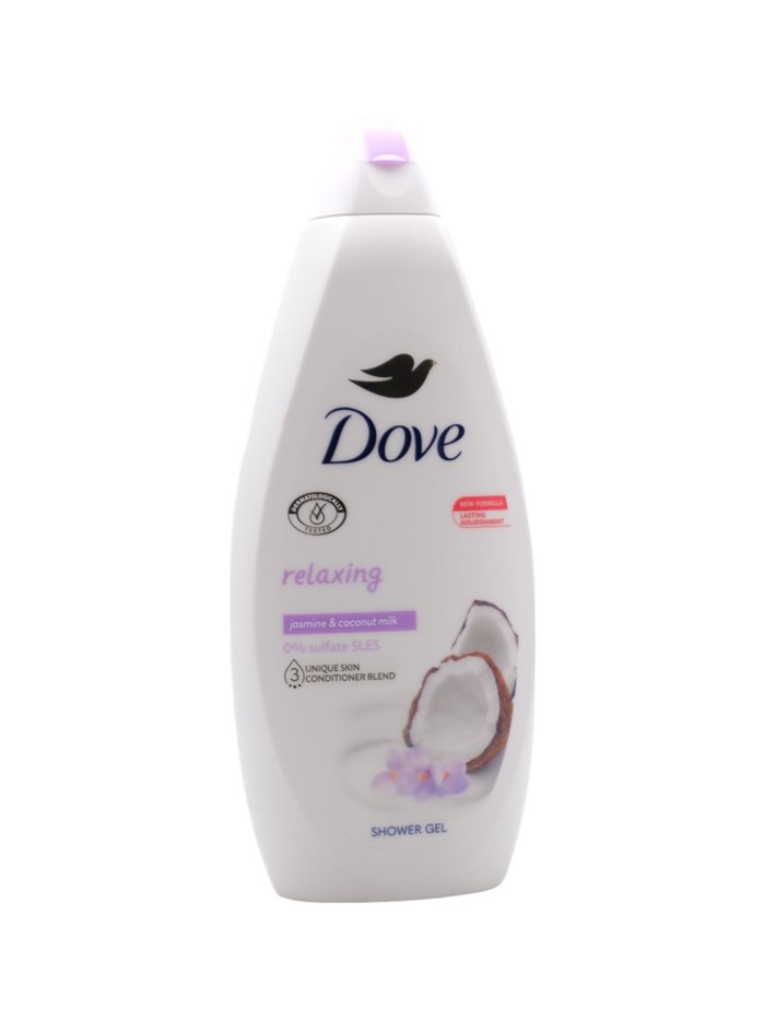 31698 - Dove Body Wash, Relaxing. Jasmine & Coconut Milk - 720ml. (Case of 12) - Box:  - Loc: I1