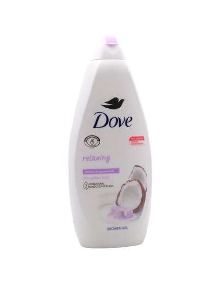 31698 - Dove Body Wash, Relaxing. Jasmine & Coconut Milk - 720ml. (Case of 12) - Box:  - Loc: I1