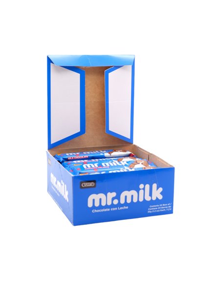 31728 - Cortes. Mr. Milk. Chocolate W/ Leche - 24ct/1.2oz. (Case of 12) - Box:  - Loc: L0-1