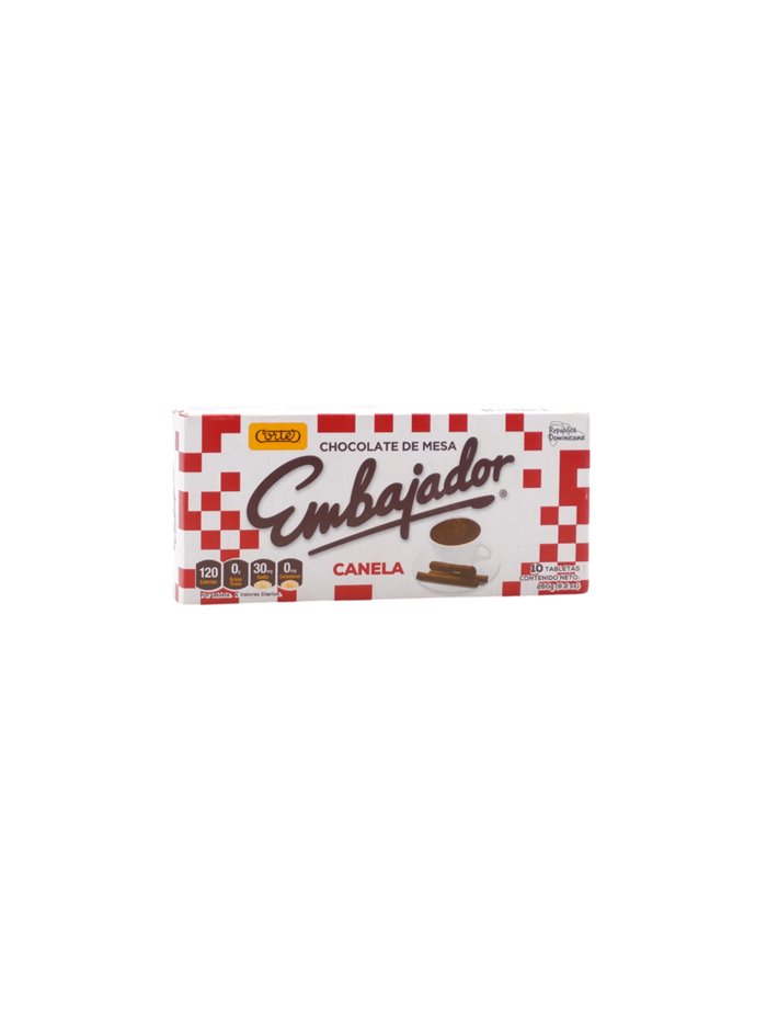 31749 - Embajador Chocolate  Canela -10 Tables/9.2z - Box:  - Loc: 
