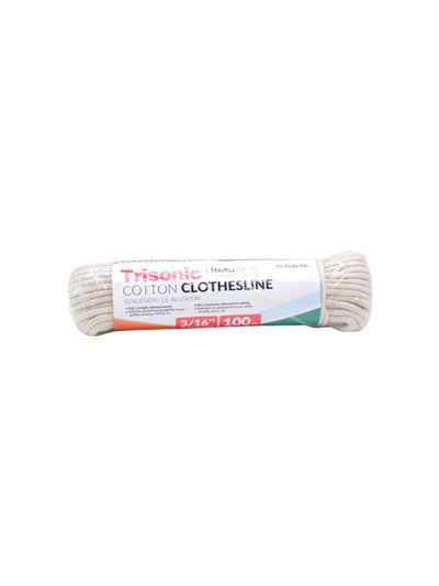 31754 - Trisonic Cotton Clothes Line No. 6 3/16" Diameter - 100 Feet ( TS-CL86100 ) - Box:  - Loc: A1