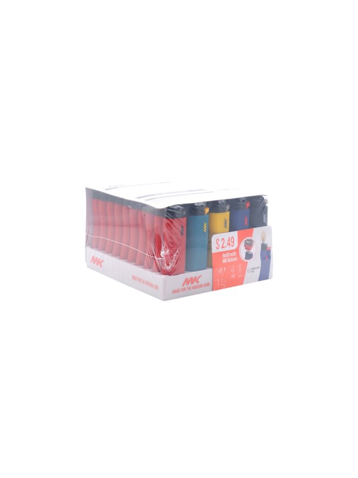 31811 - MK Lighters Regular Refillable (Assorted Color) - 50ct - Box:  - Loc: J2