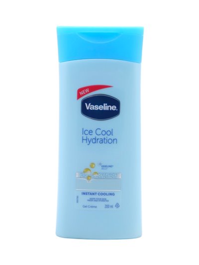 31813 - Vaseline Body Lotion, Ice Cooling Hydration - 200ml (Case of 24) - Box:  - Loc: J0