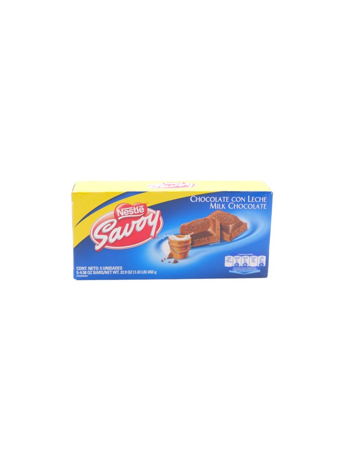 31832 - Nestle Savoy Milk Chocolate 4.58oz - 5ct. (Case of 4) - Box:  - Loc: M7