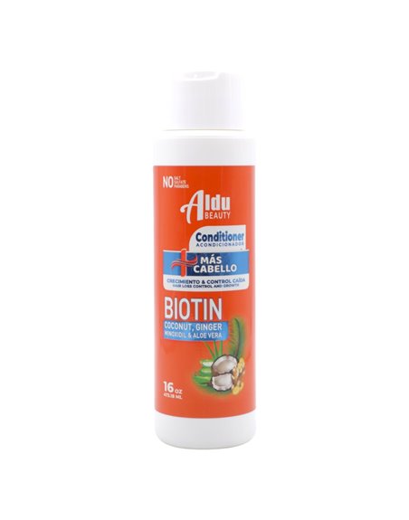 31904 - Aldu Biotin Conditioner (Ginger,Coconut, Aloe Vera, and Minoxidil)- 16 fl. oz. (Case of 12) - Box:  - Loc: I2