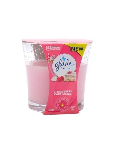 31931 - Glade Candle Smooth Strawberry Cake Shake - 3.4 oz. (Case of 6) - Box:  - Loc: I5