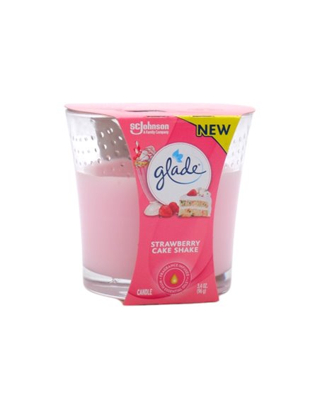 31931 - Glade Candle Smooth Strawberry Cake Shake - 3.4 oz. (Case of 6) - Box:  - Loc: I5